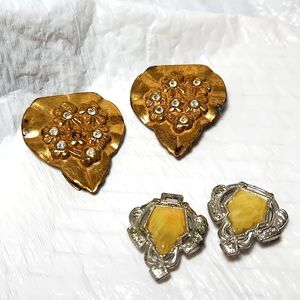 VINTAGE WOMANS SHOE CLIPS N 2 Part Beltclips